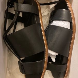 Vince Black Sandals 7.5 NWB